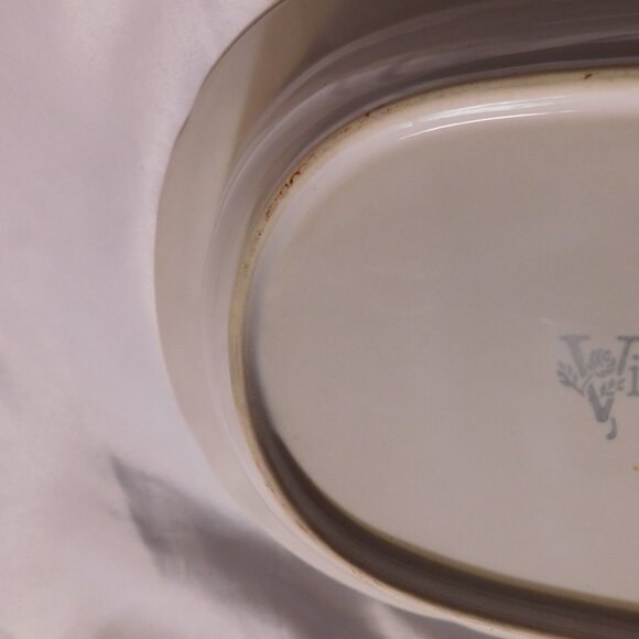 VICTORIANA Rose Oval Serving Bowl Japan1988 CHD Vintage - Picture 5 of 10